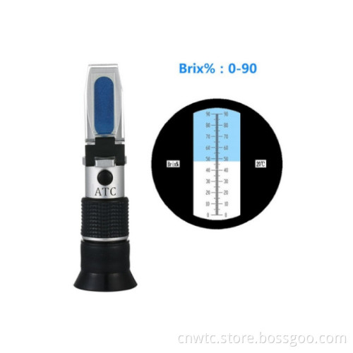 Refractometer 0-90 Brix: Accurate Handheld Device for Measuring Sugar Content